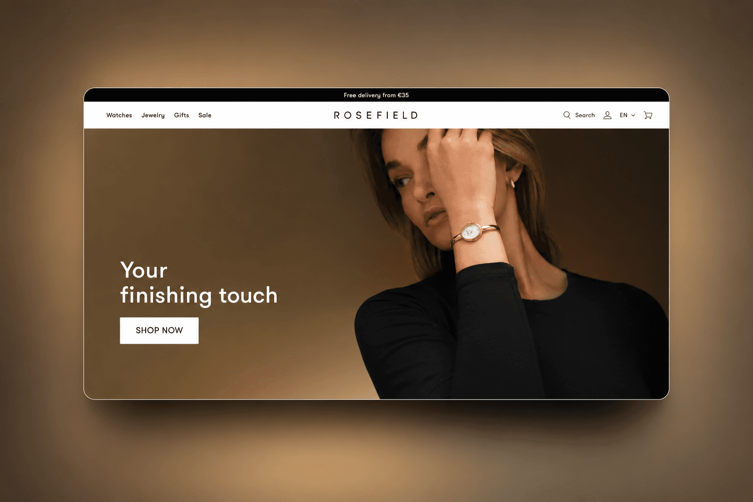 Modern Shopify ecommerce store