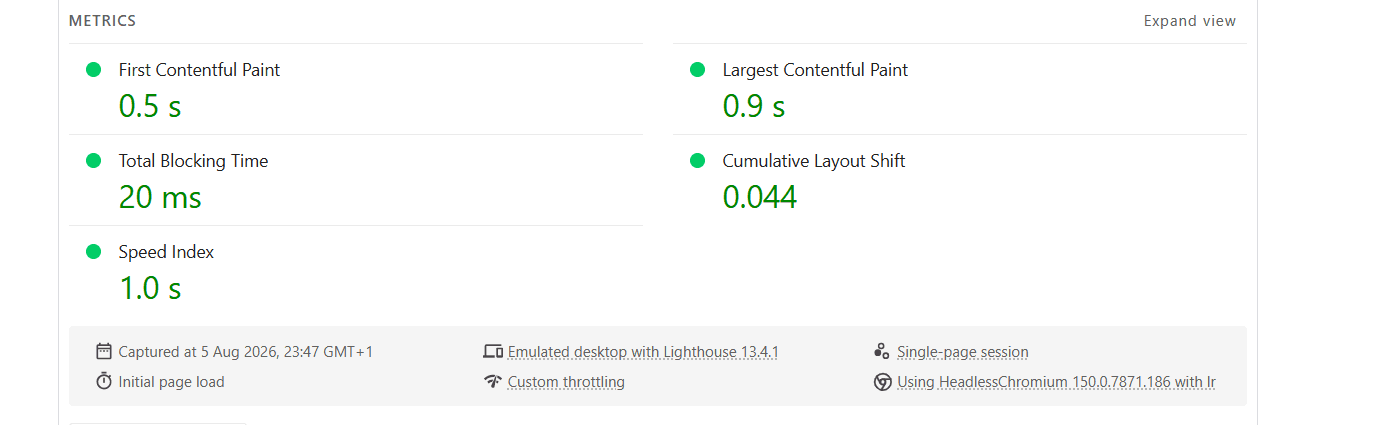 Core Web Vitals metrics