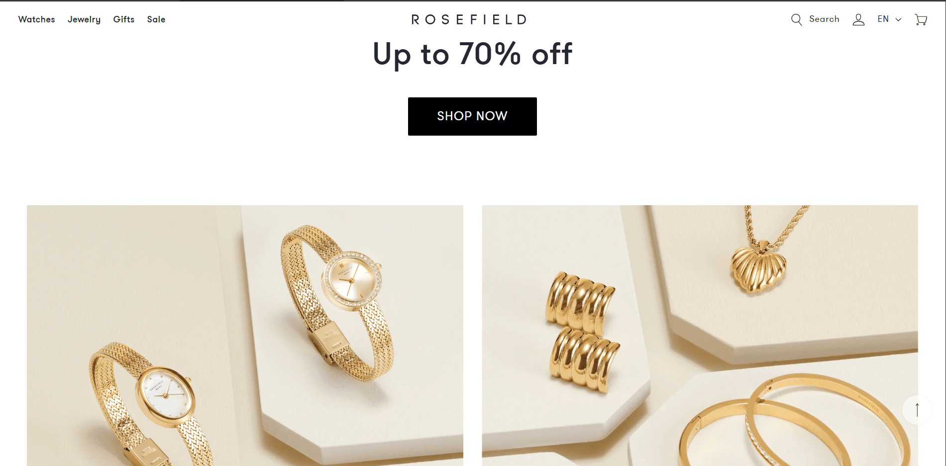 Rosefield product page screenshot