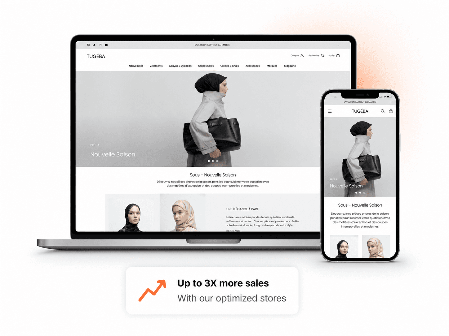 Optivex Shopify storefront interface preview