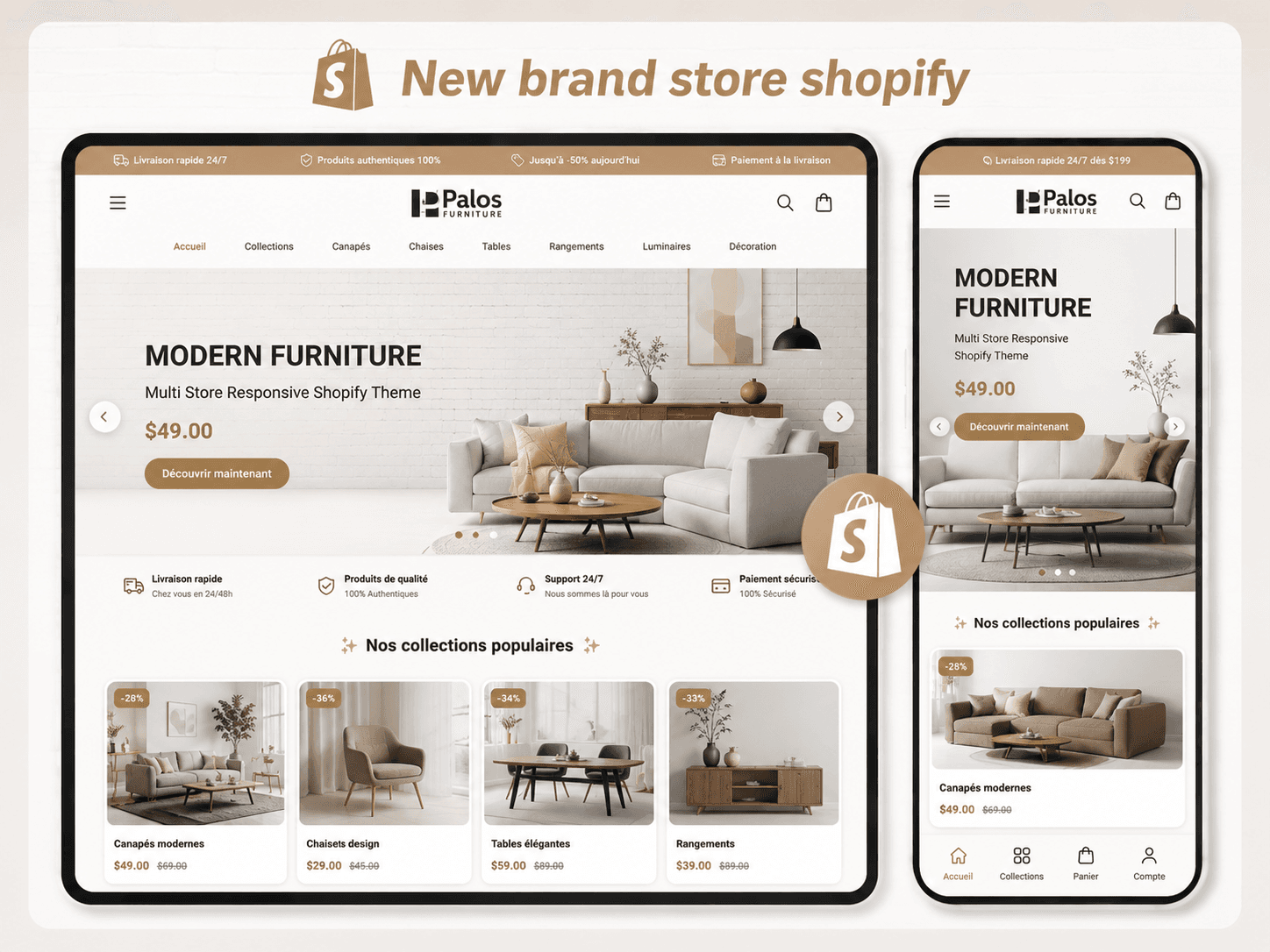 Palos Shopify theme preview