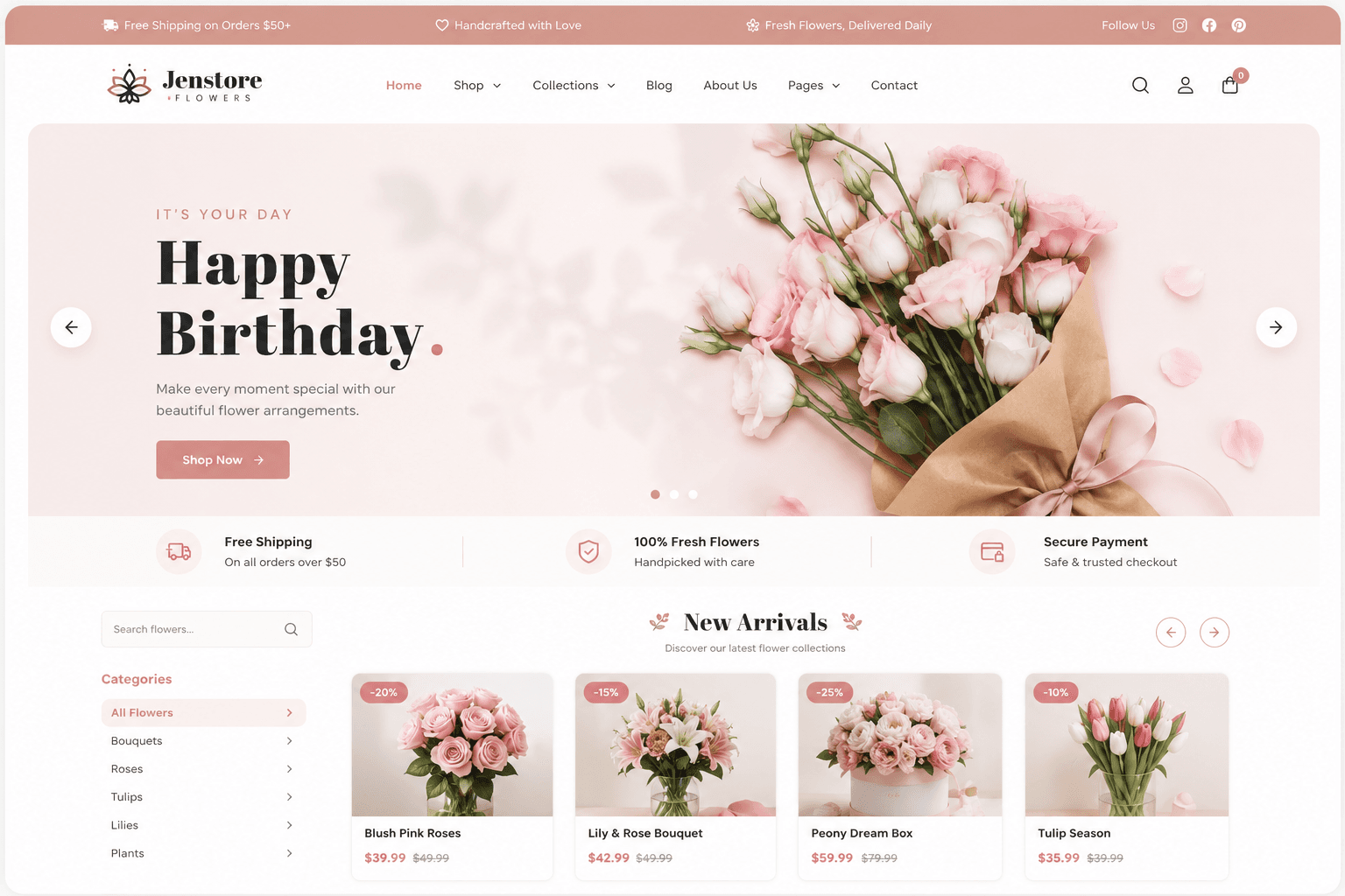 Jenstore Shopify theme preview