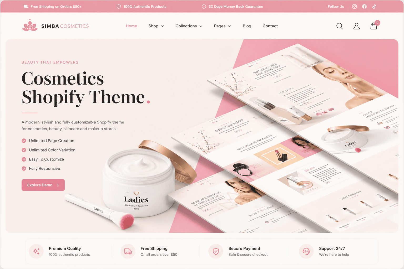 Simba Shopify theme preview