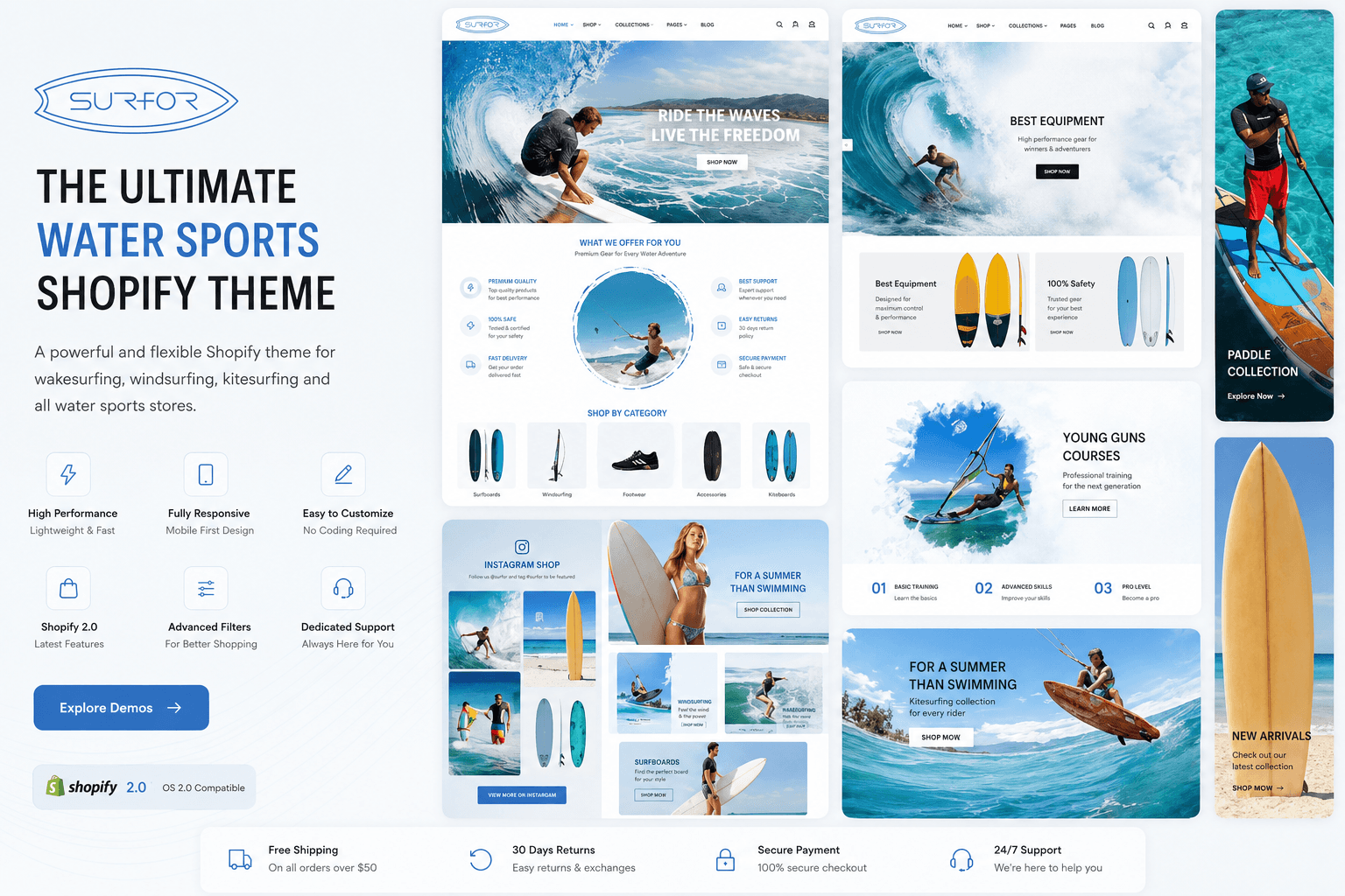 Surfor Shopify theme preview